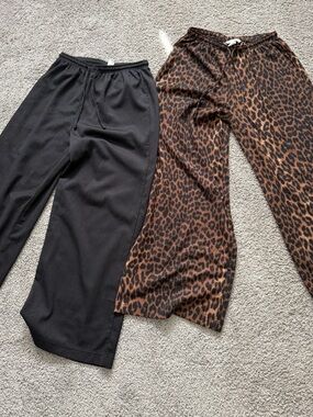 H&M WIDE-CUT PULL-ON PANTS Bundle of two! Size S